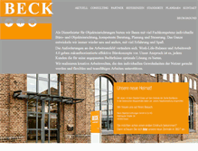 Tablet Screenshot of beck-objekt.de